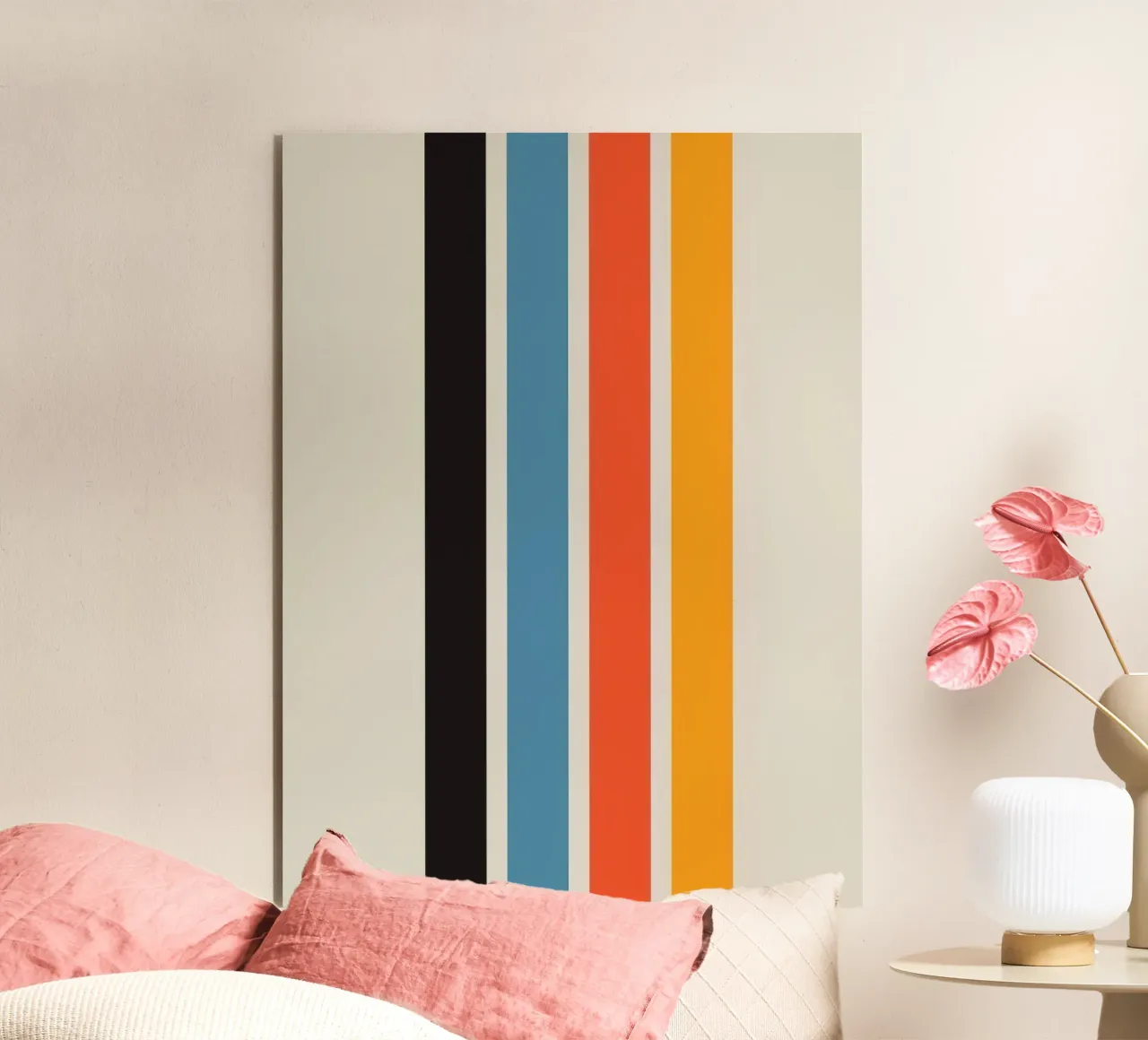 colorful line parallel alluminio dibond da comura