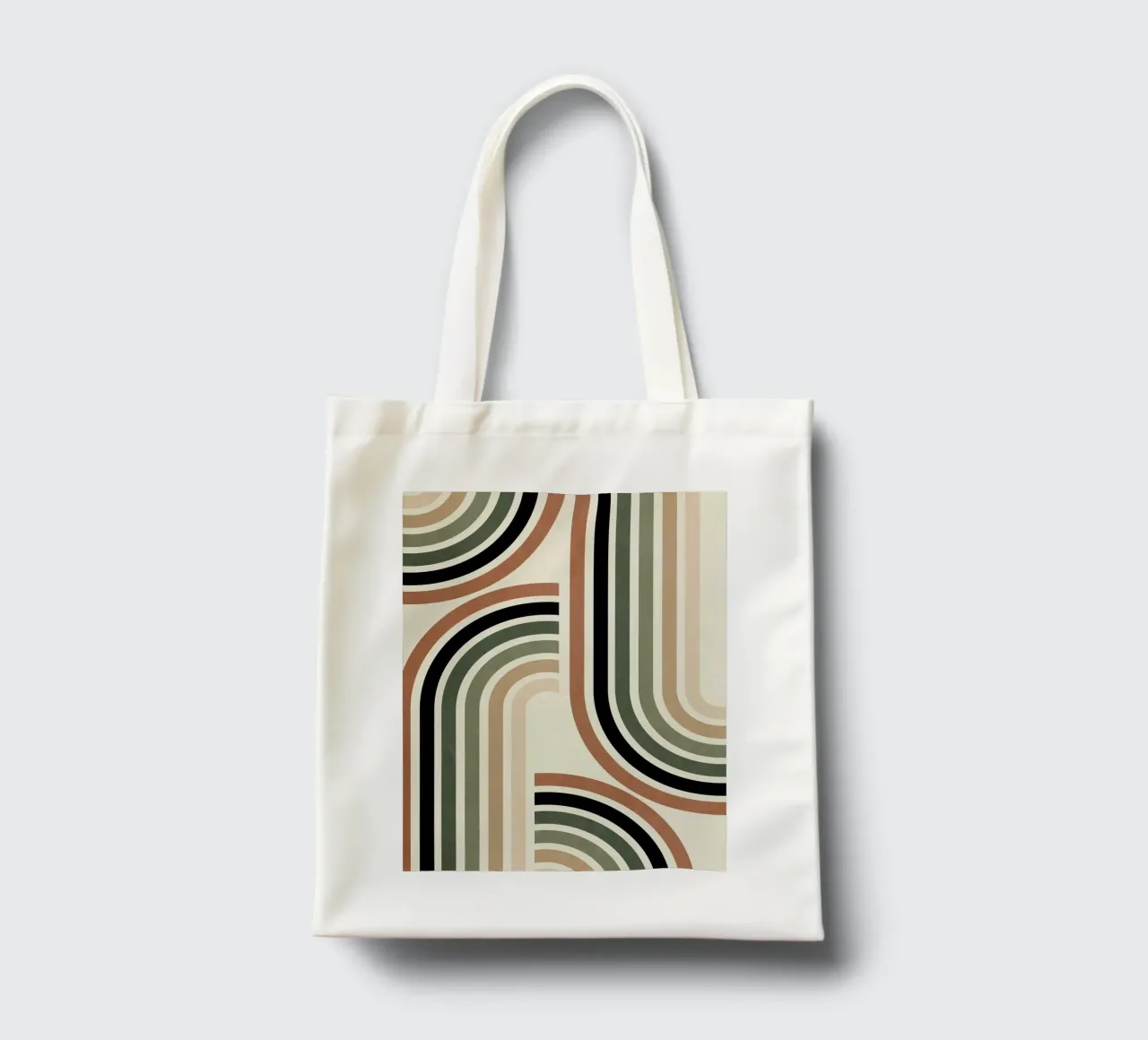 curve parallel line gradient borsa in juta da comura