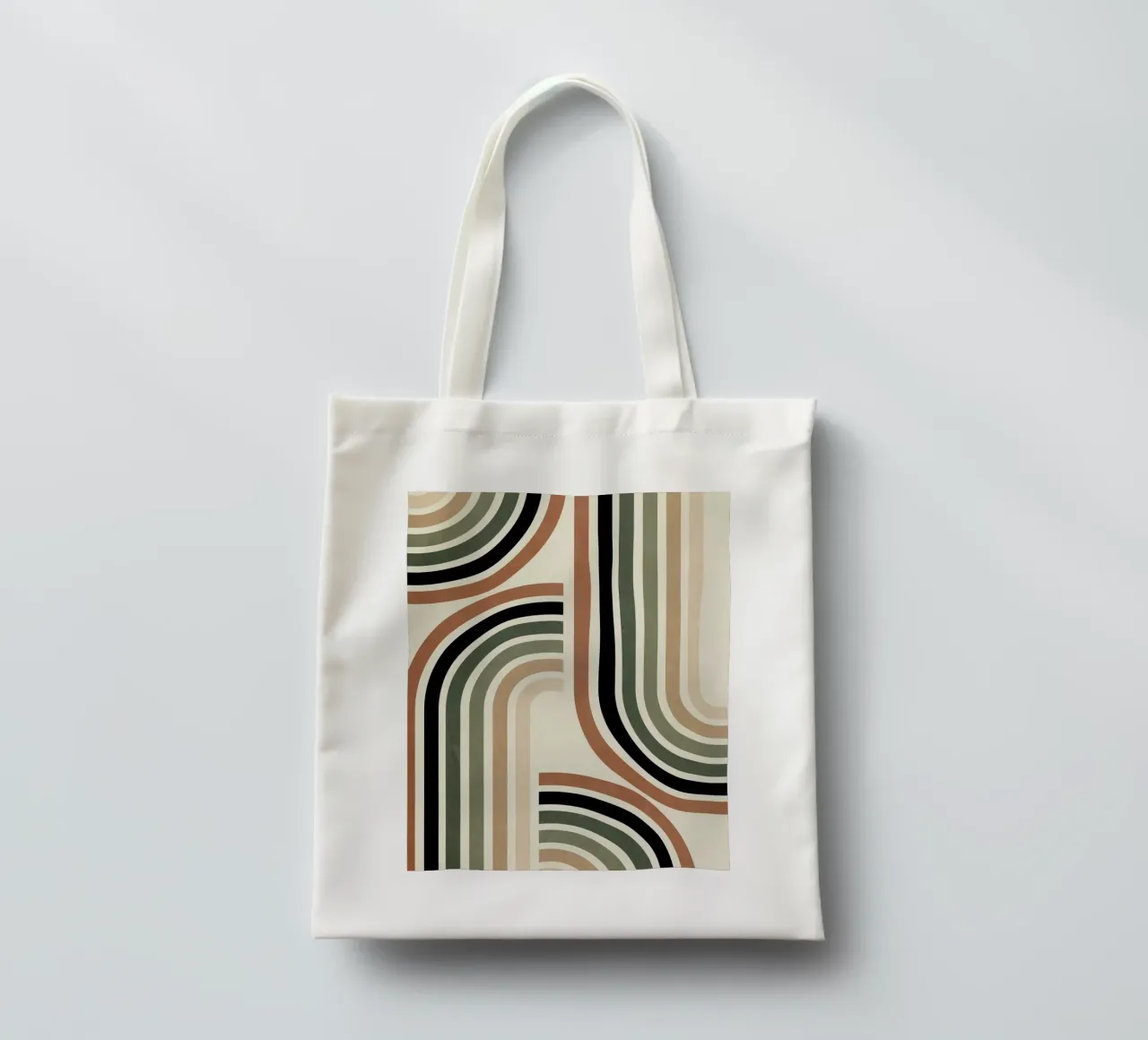 curve parallel line gradient borsa in juta da comura