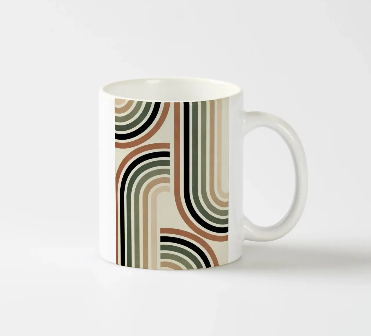curve parallel line gradient tazza in ceramica da comura