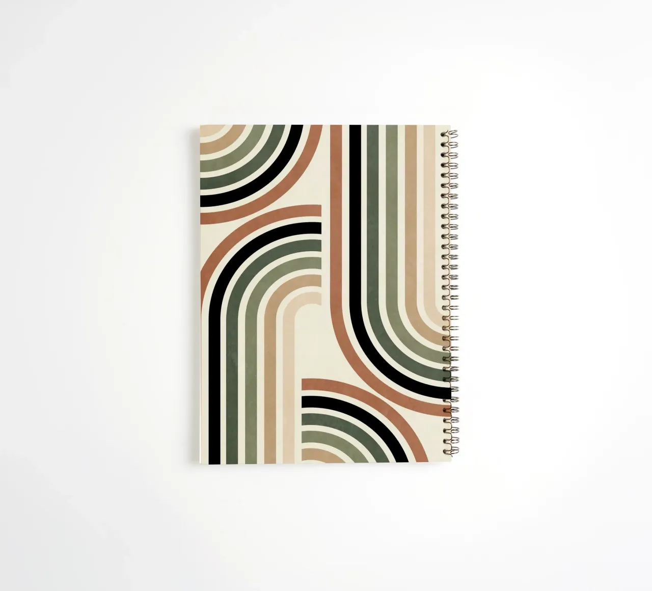 curve parallel line gradient spiral notebook by comura
