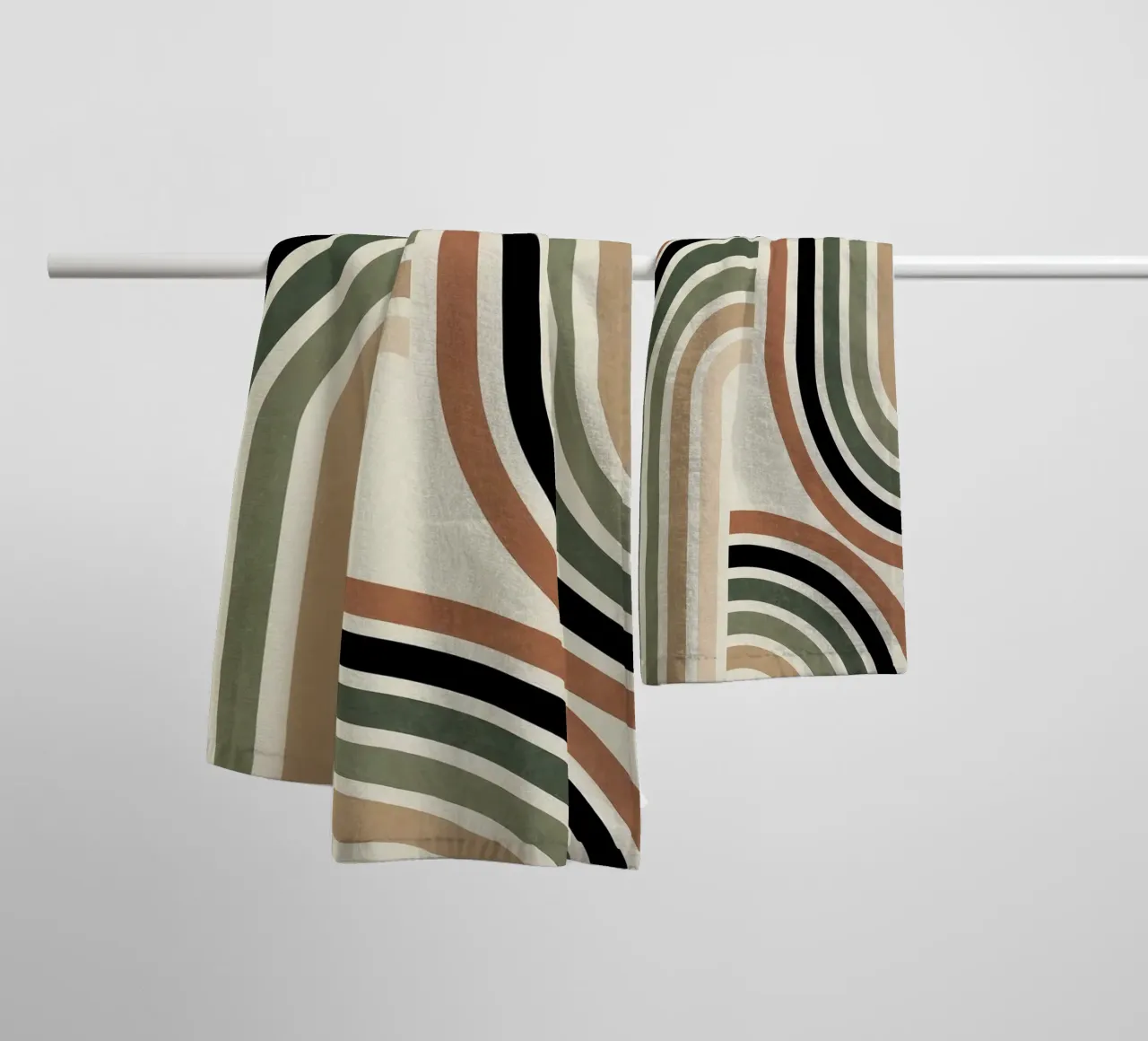 curve parallel line gradient Handtuch von comura