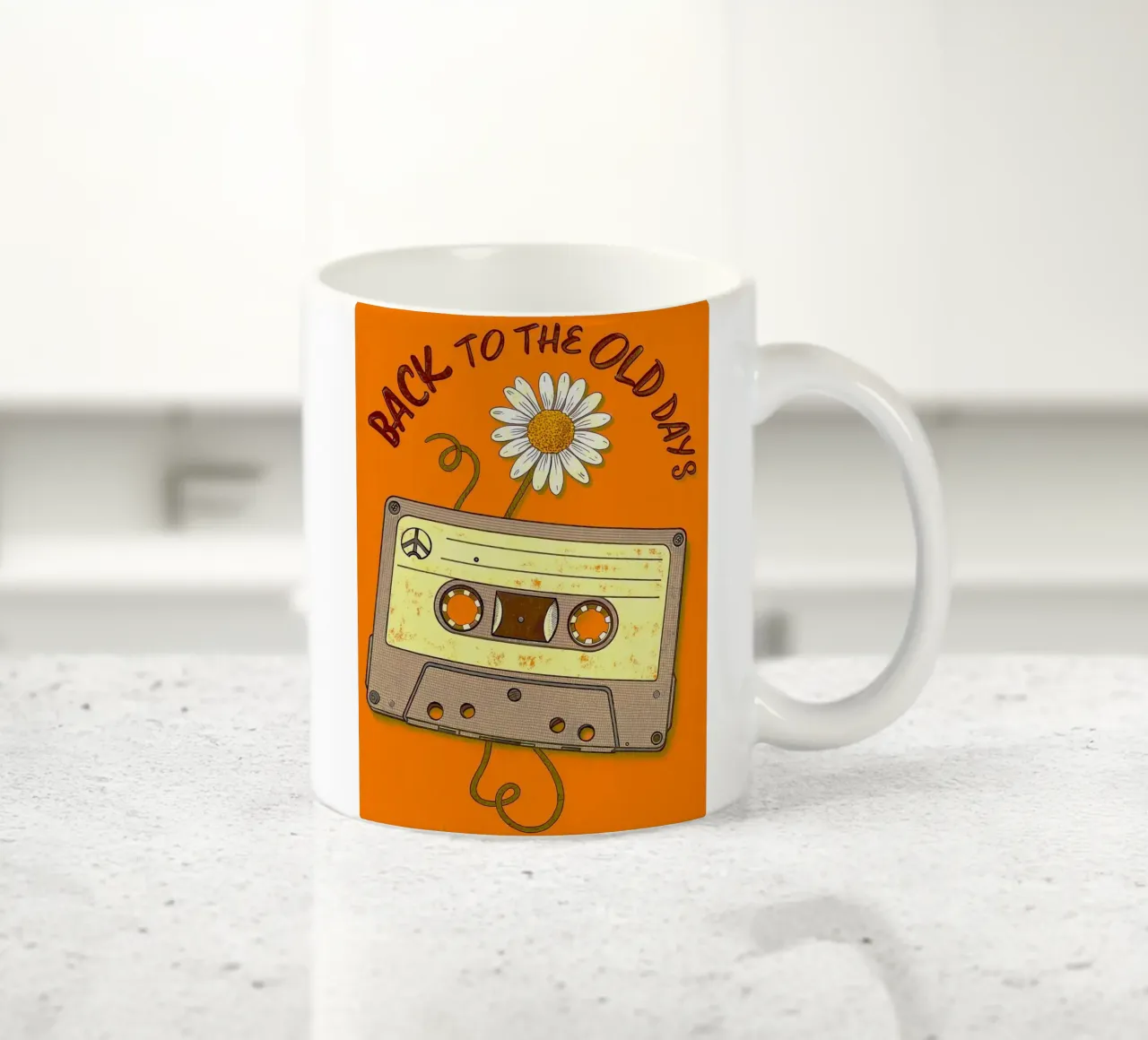 back to the old days music tazza in ceramica da comura