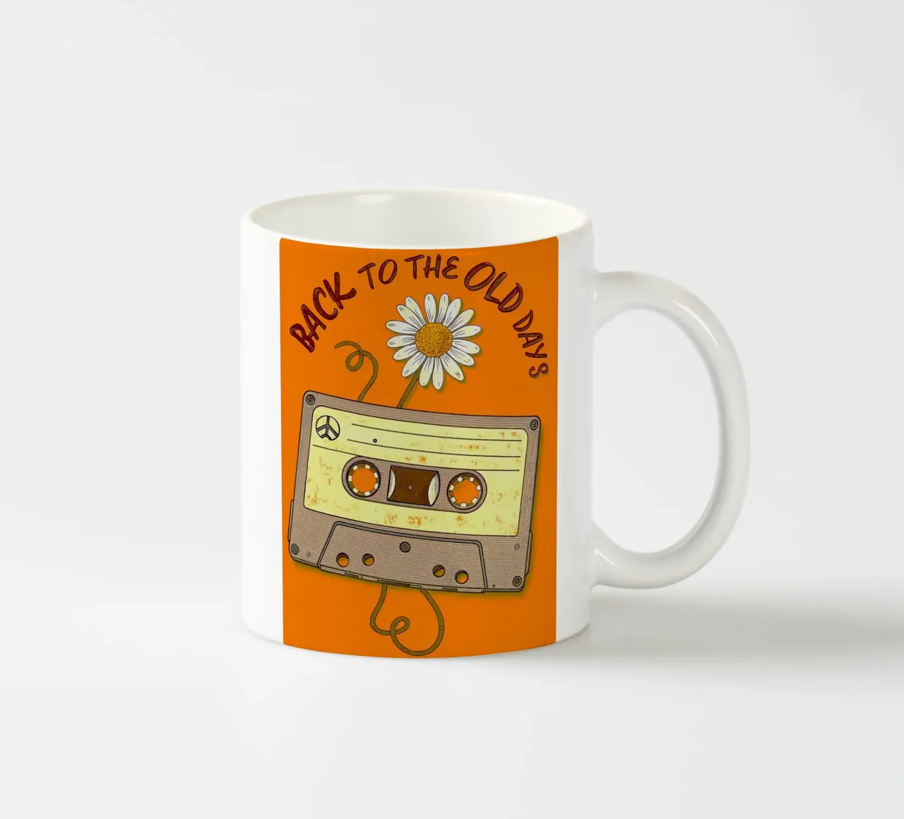 back to the old days music tazza in ceramica da comura