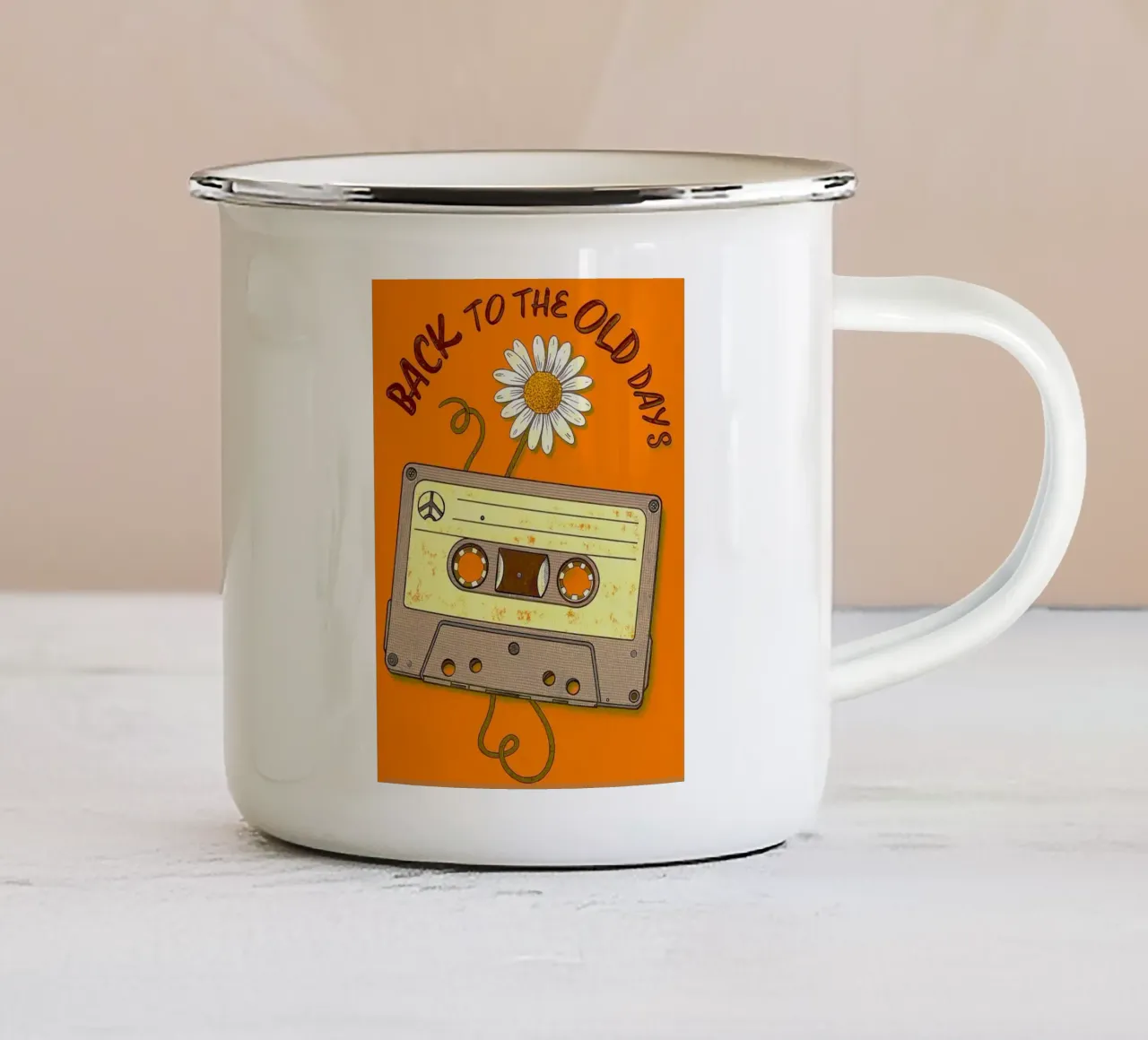 back to the old days music tazza in smalto da comura