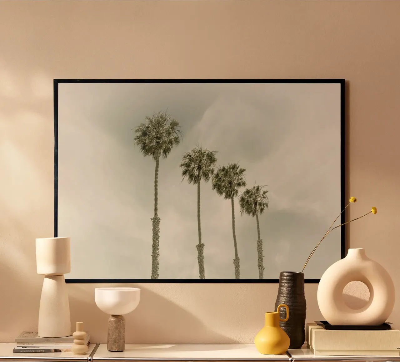 Idilio con palmeras hahnemühle de Melanie Viola