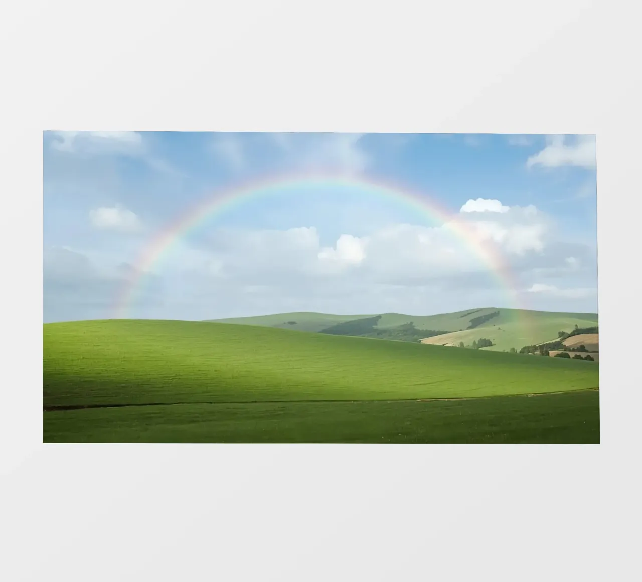 Colline verdi con arcobaleno pellicola backlit da DesignDoodle