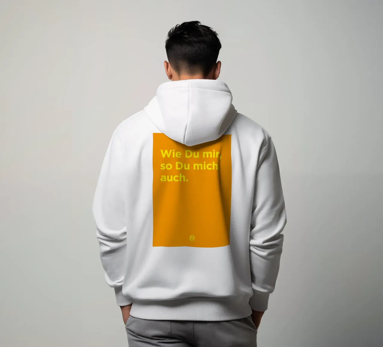 Du mich auch felpa con cappuccio da Art Fart