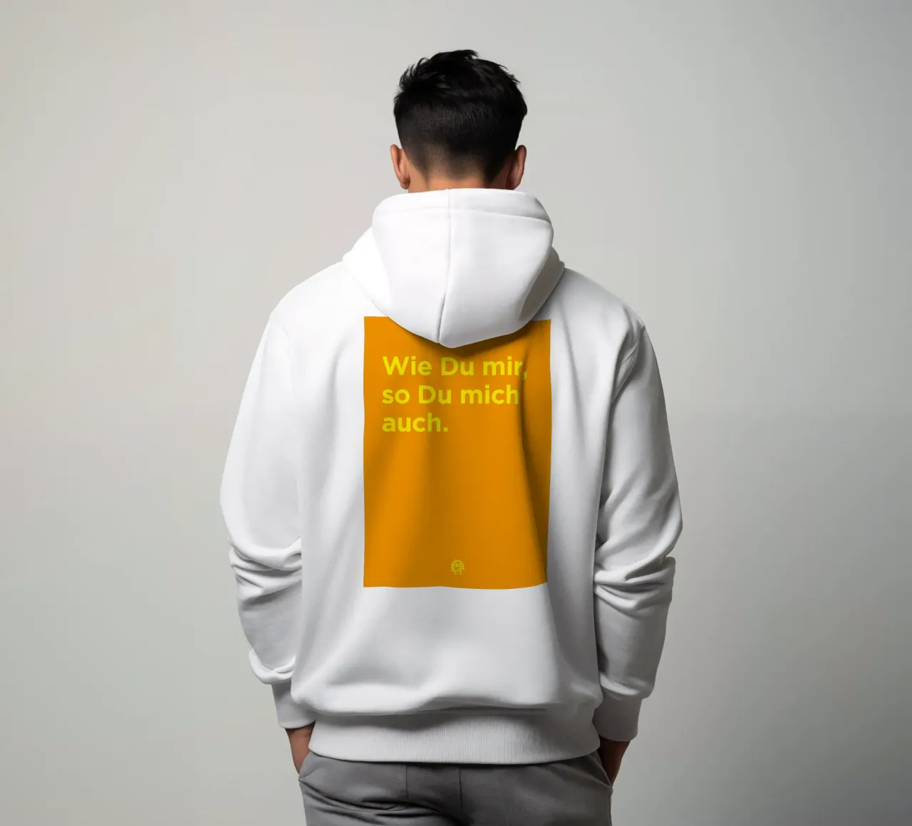 Du mich auch felpa con cappuccio da Art Fart