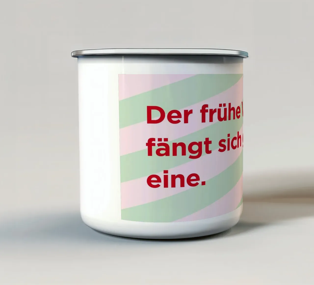 Der frühe Vogel tazza in smalto da Art Fart