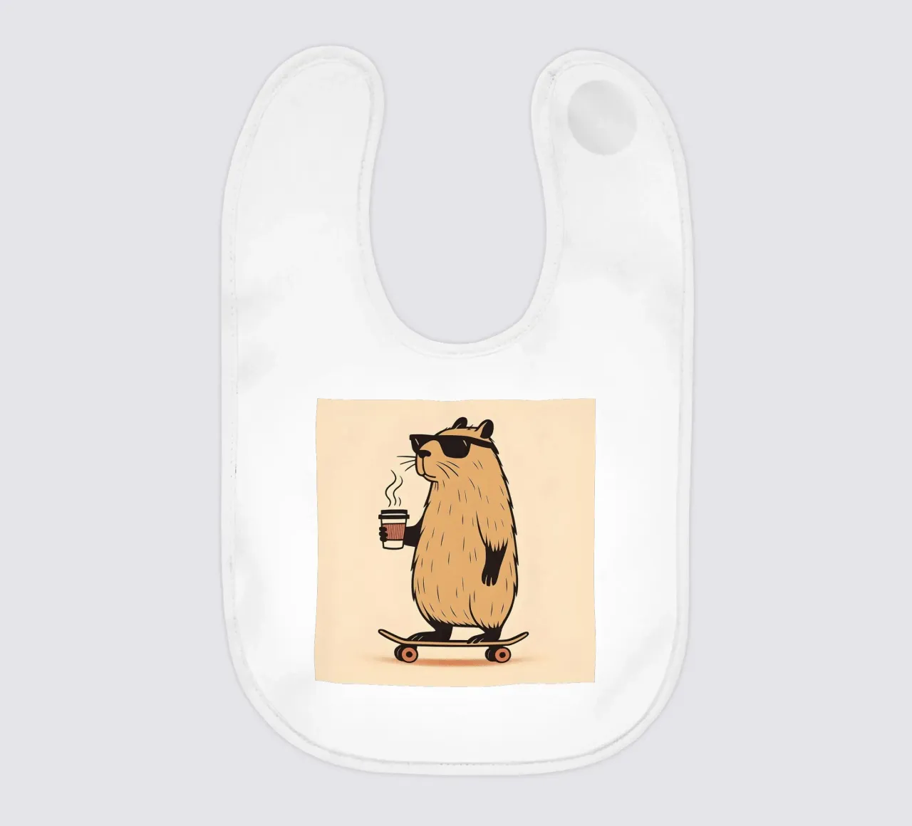 Mantenere la calma, in stile Capybara bavaglino da KANESYAARTS