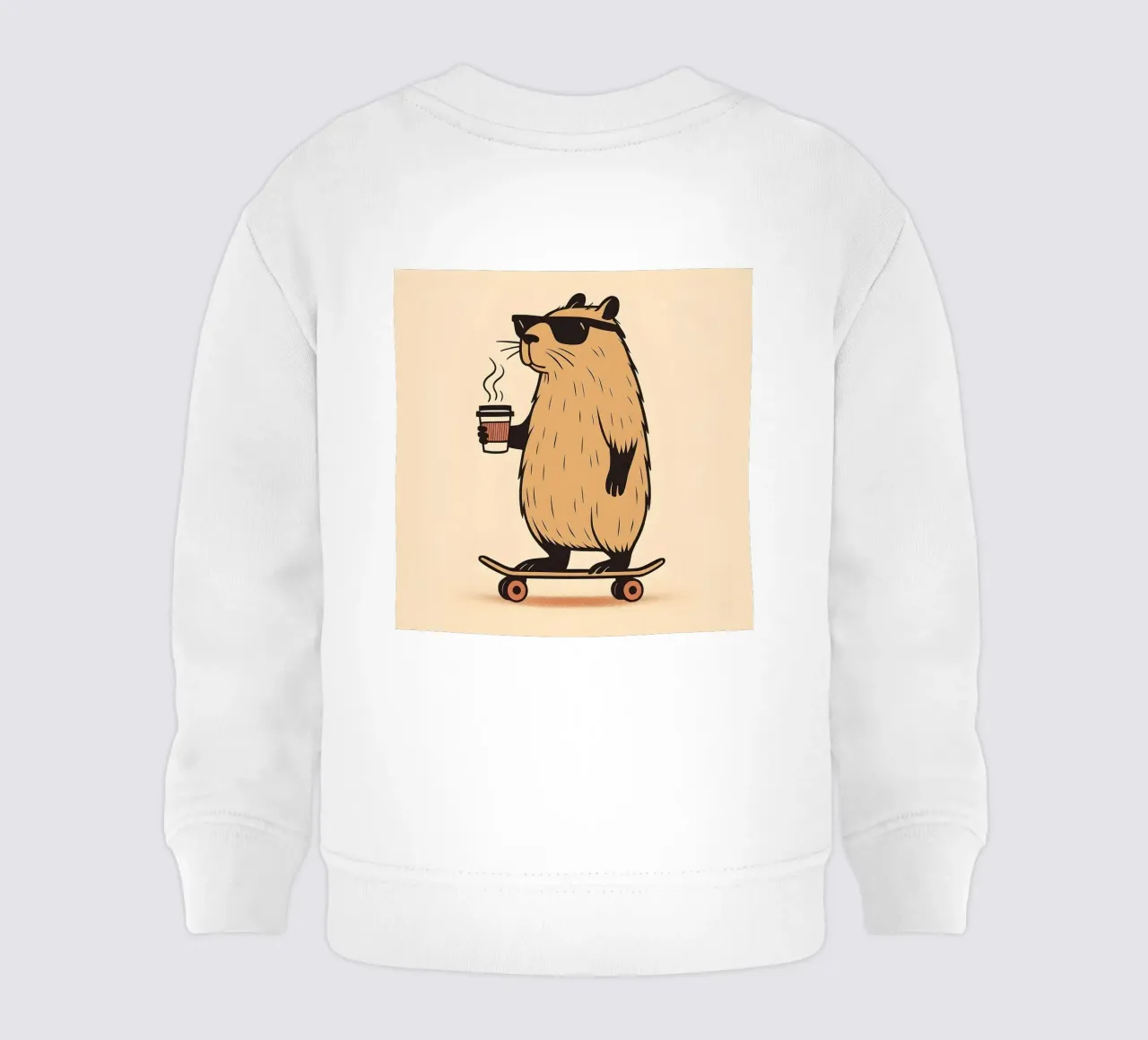 Mantenere la calma, in stile Capybara felpa neonato da KANESYAARTS