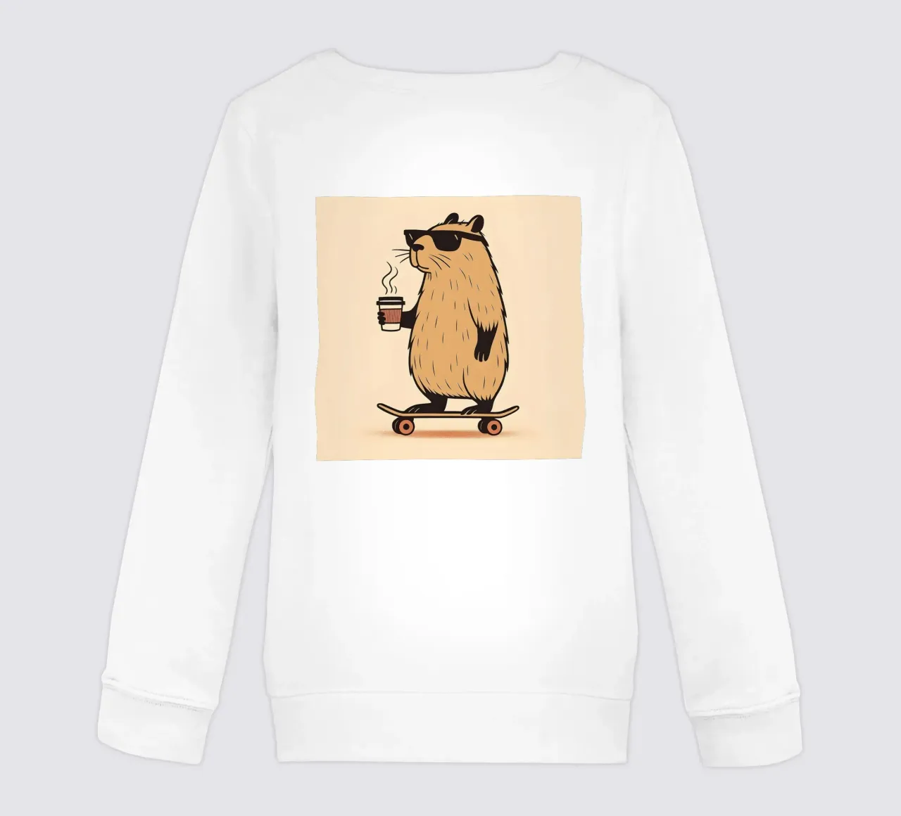 Mantenere la calma, in stile Capybara felpa bambino da KANESYAARTS