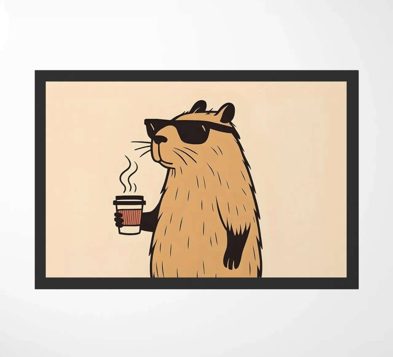 Mantenere la calma, in stile Capybara zerbino da KANESYAARTS