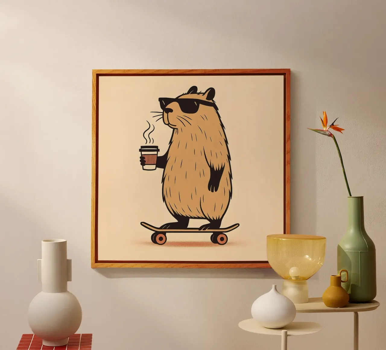 Mantenere la calma, in stile Capybara plexiglass da KANESYAARTS