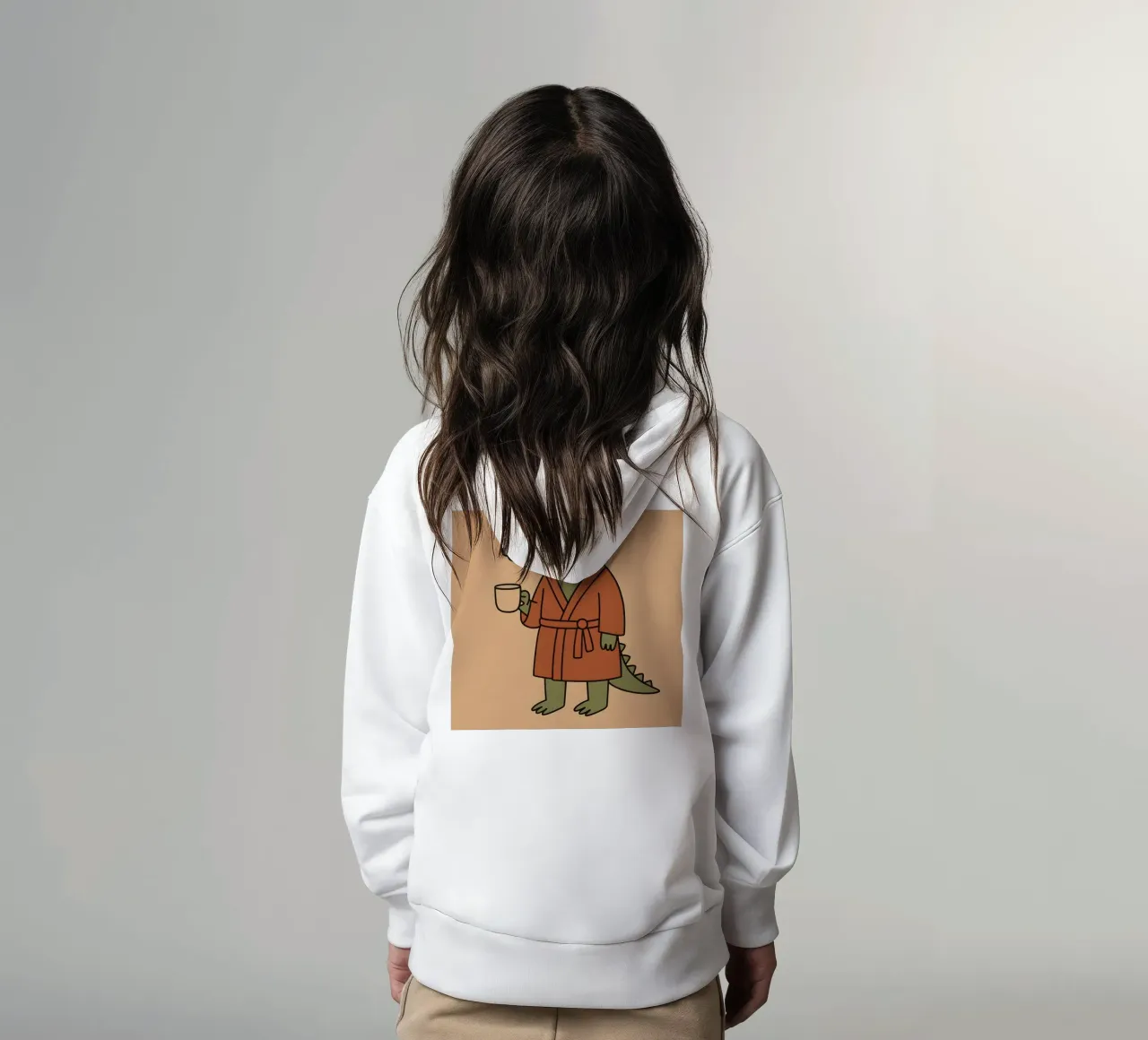 Non parlare prima del caffè felpa bambino con cappuccio da KANESYAARTS