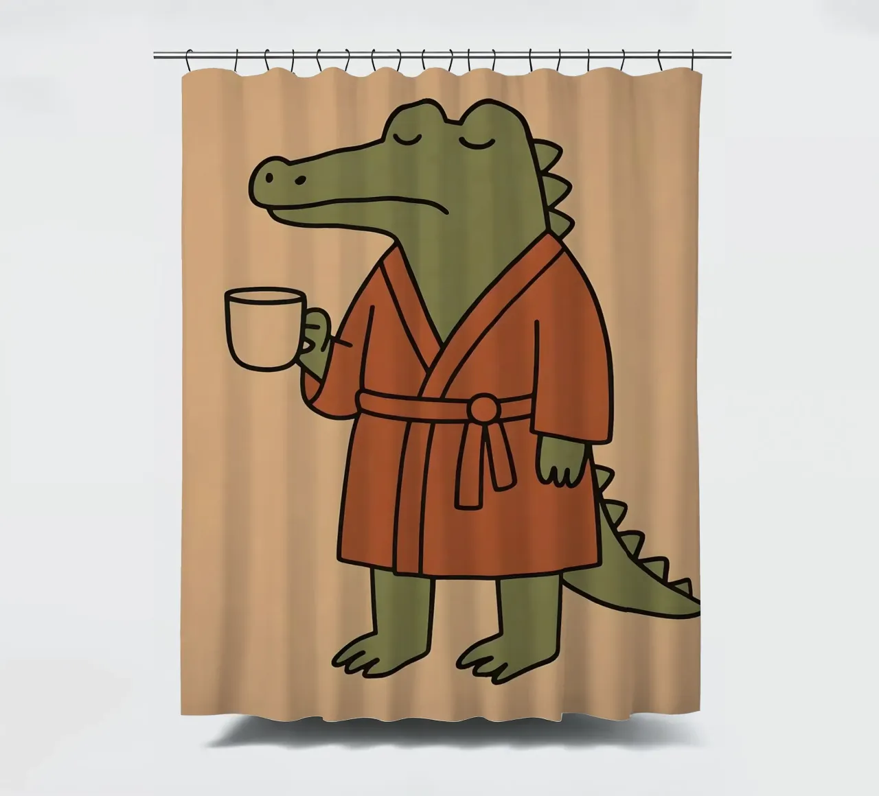 Non parlare prima del caffè tenda da doccia da KANESYAARTS