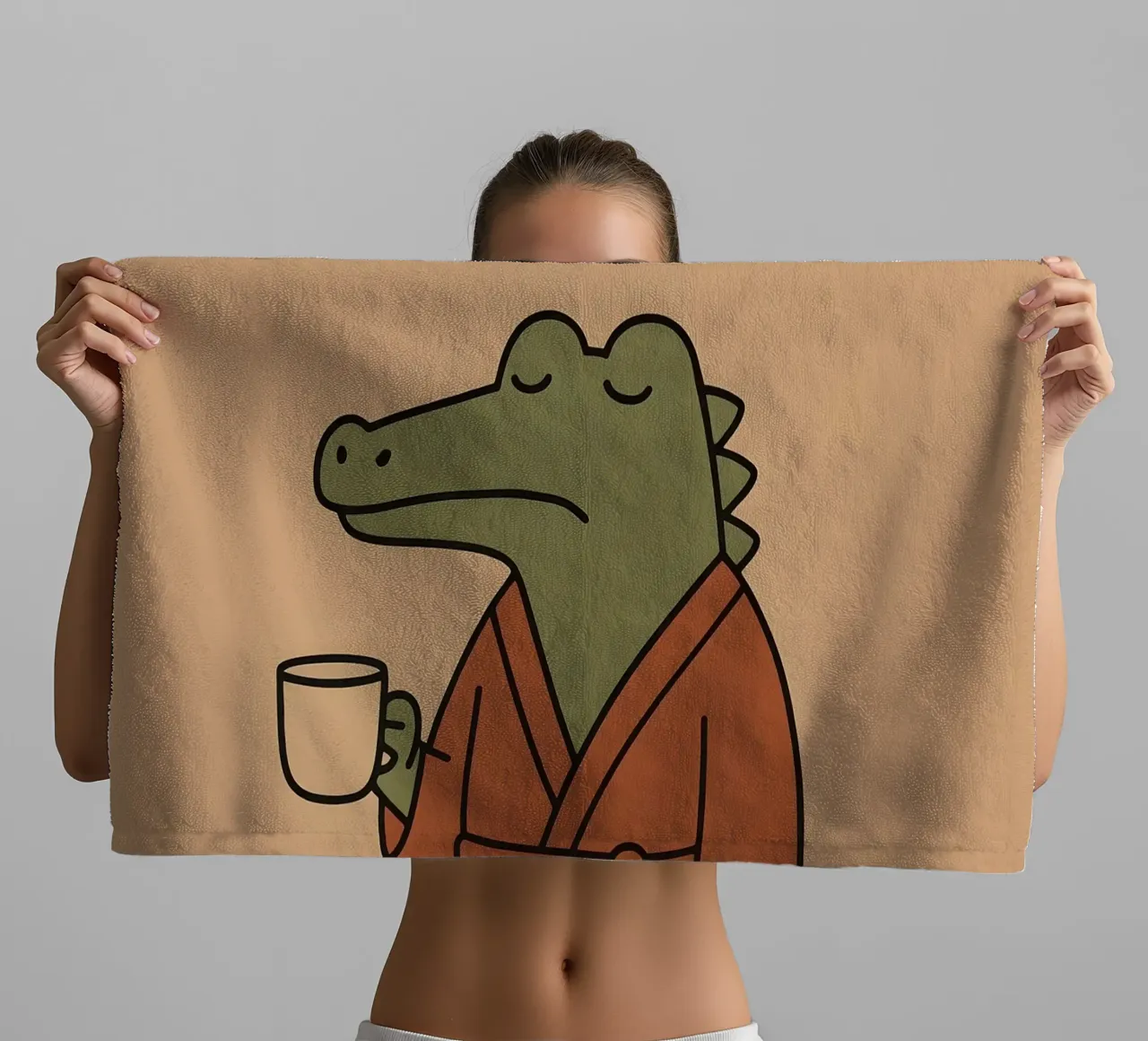 Non parlare prima del caffè asciugamano da bagno da KANESYAARTS
