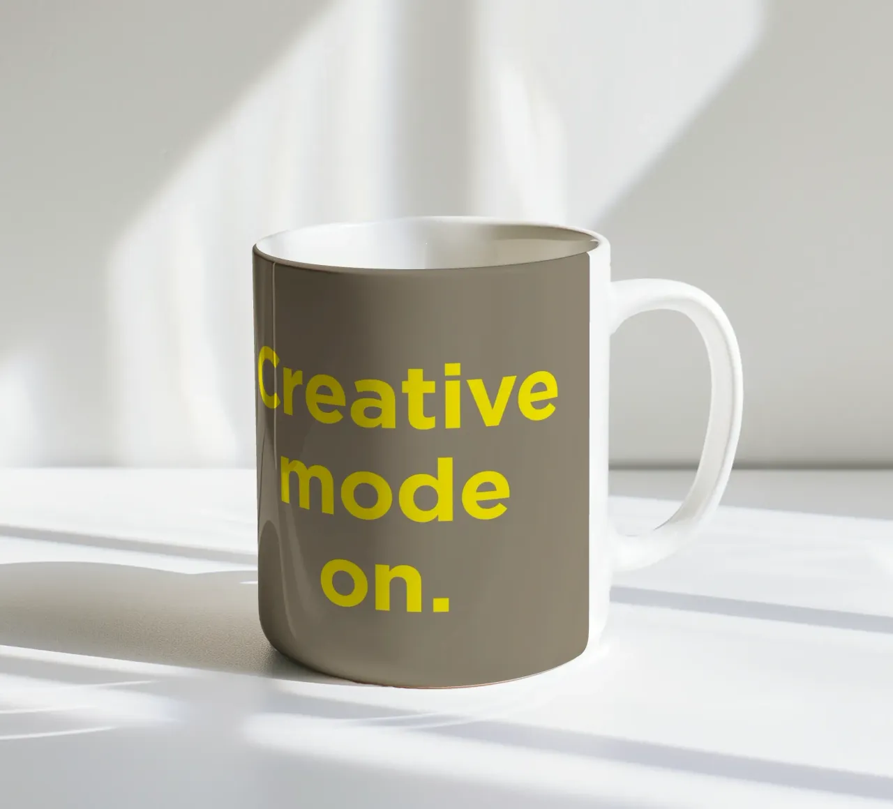 Creative mode on. ceramic mug by Art Fart