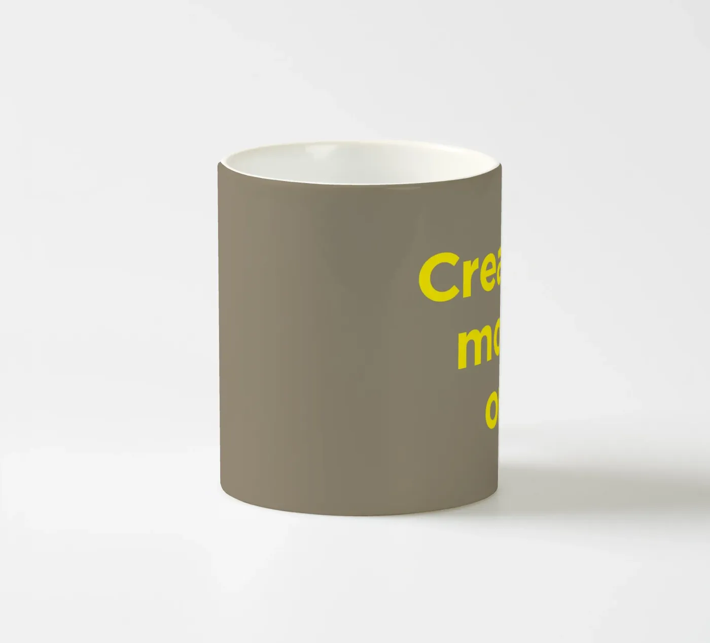 Creative mode on. ceramic mug by Art Fart
