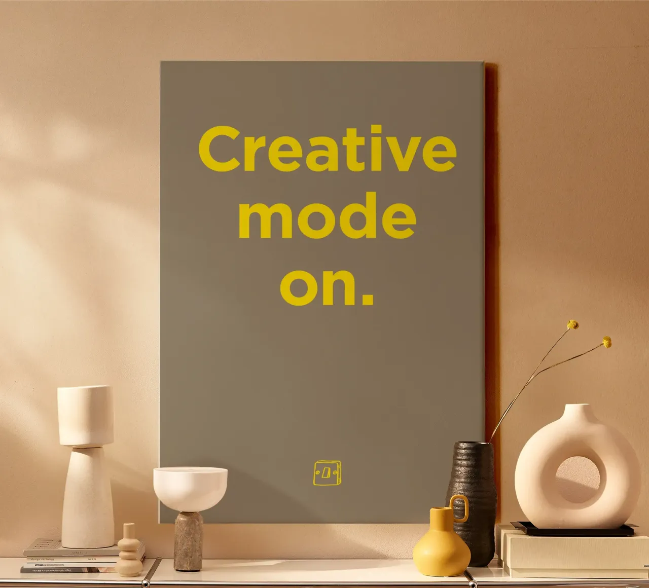 Creative mode on. canvas by Art Fart