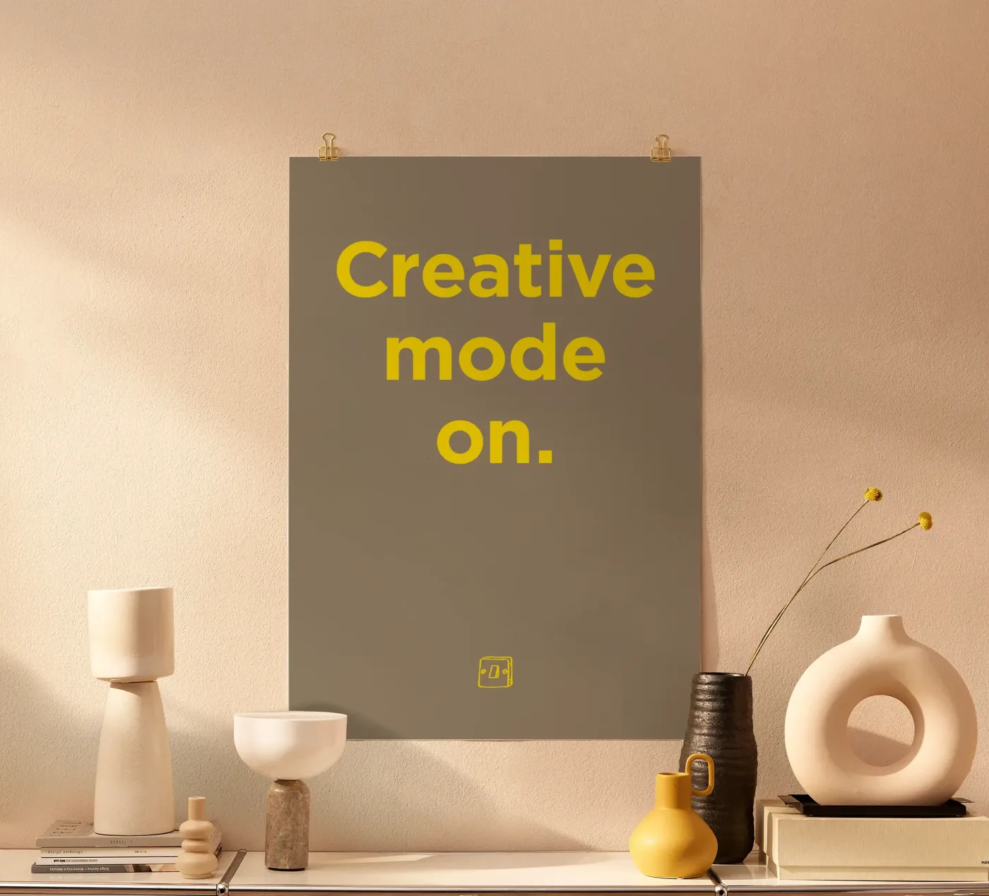 Creative mode on. poster de Art Fart