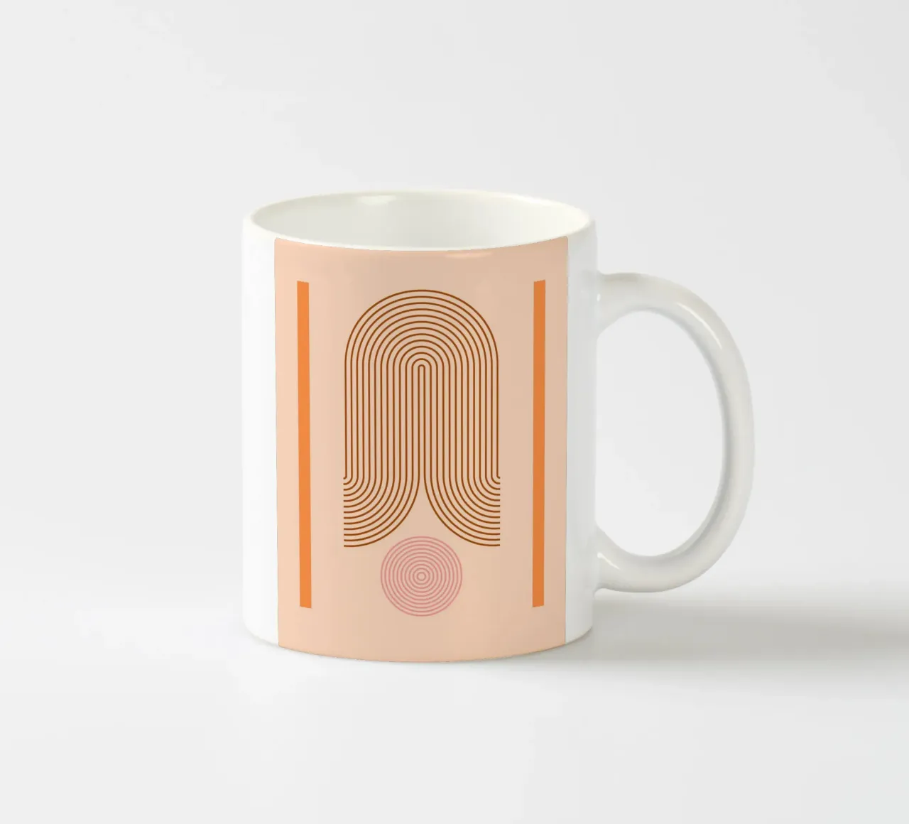 balance line curve tazza in ceramica da Creaton