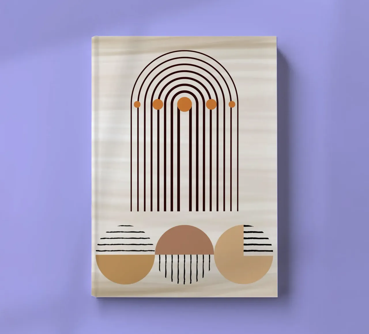 window line circle in brown notebook by Creaton