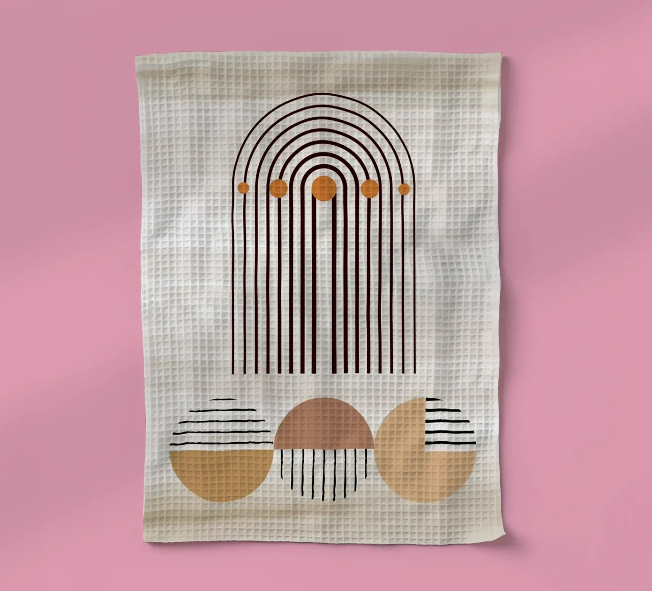 window line circle in brown canovaccio da cucina da Creaton