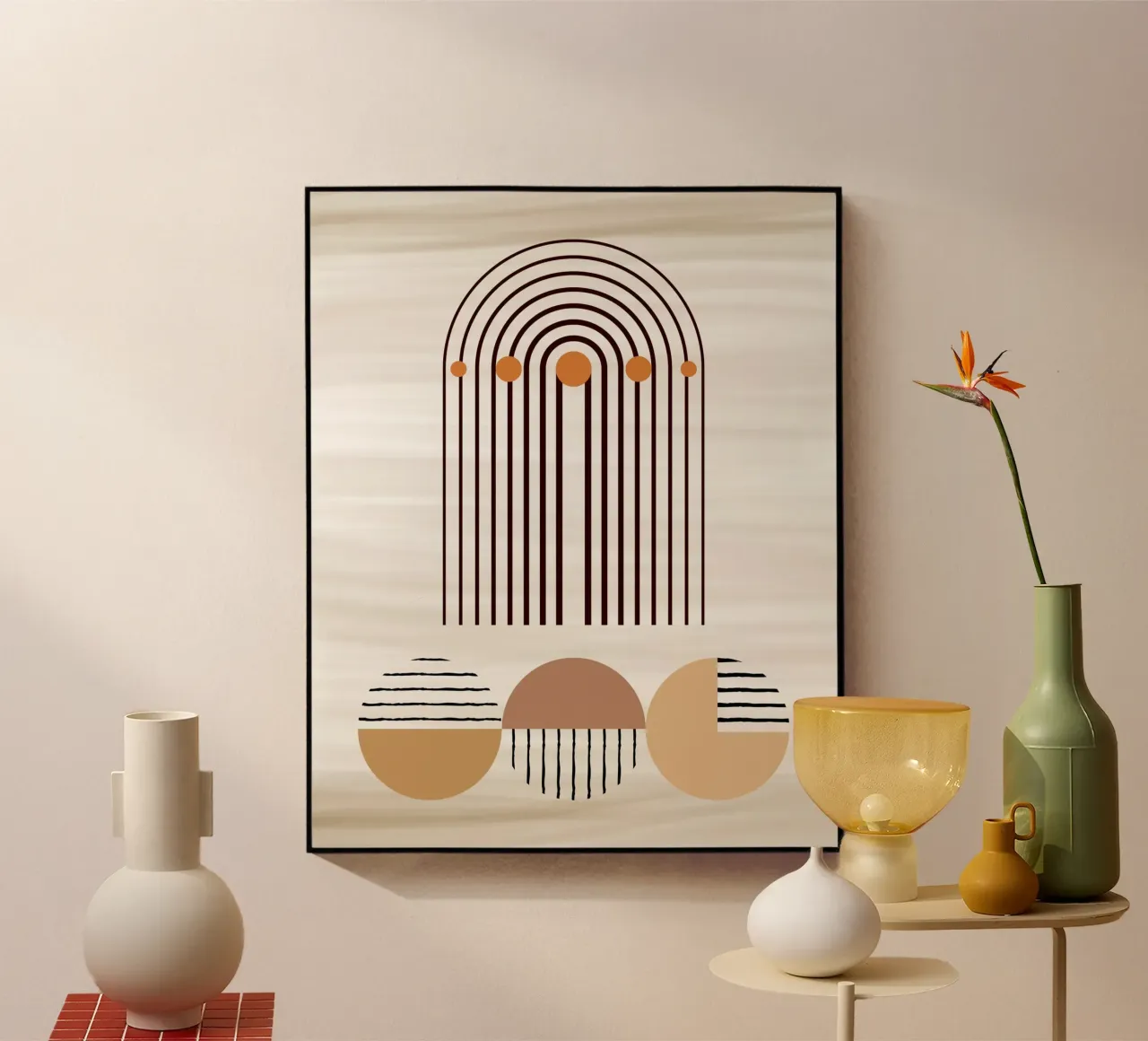 window line circle in brown plexiglass da Creaton