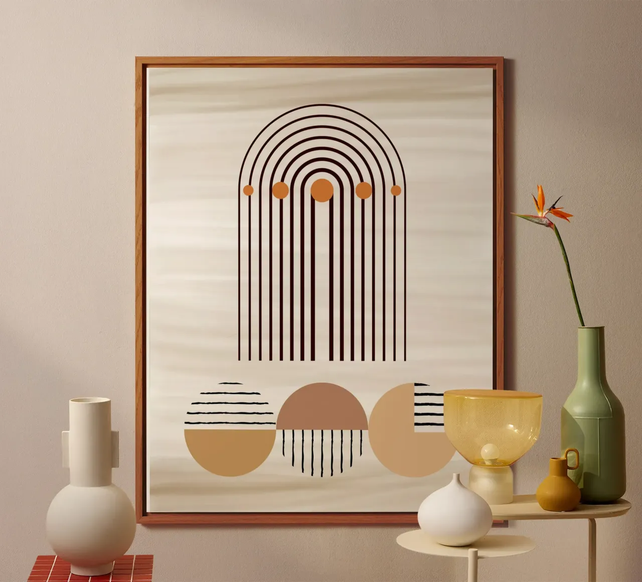 window line circle in brown alluminio dibond da Creaton