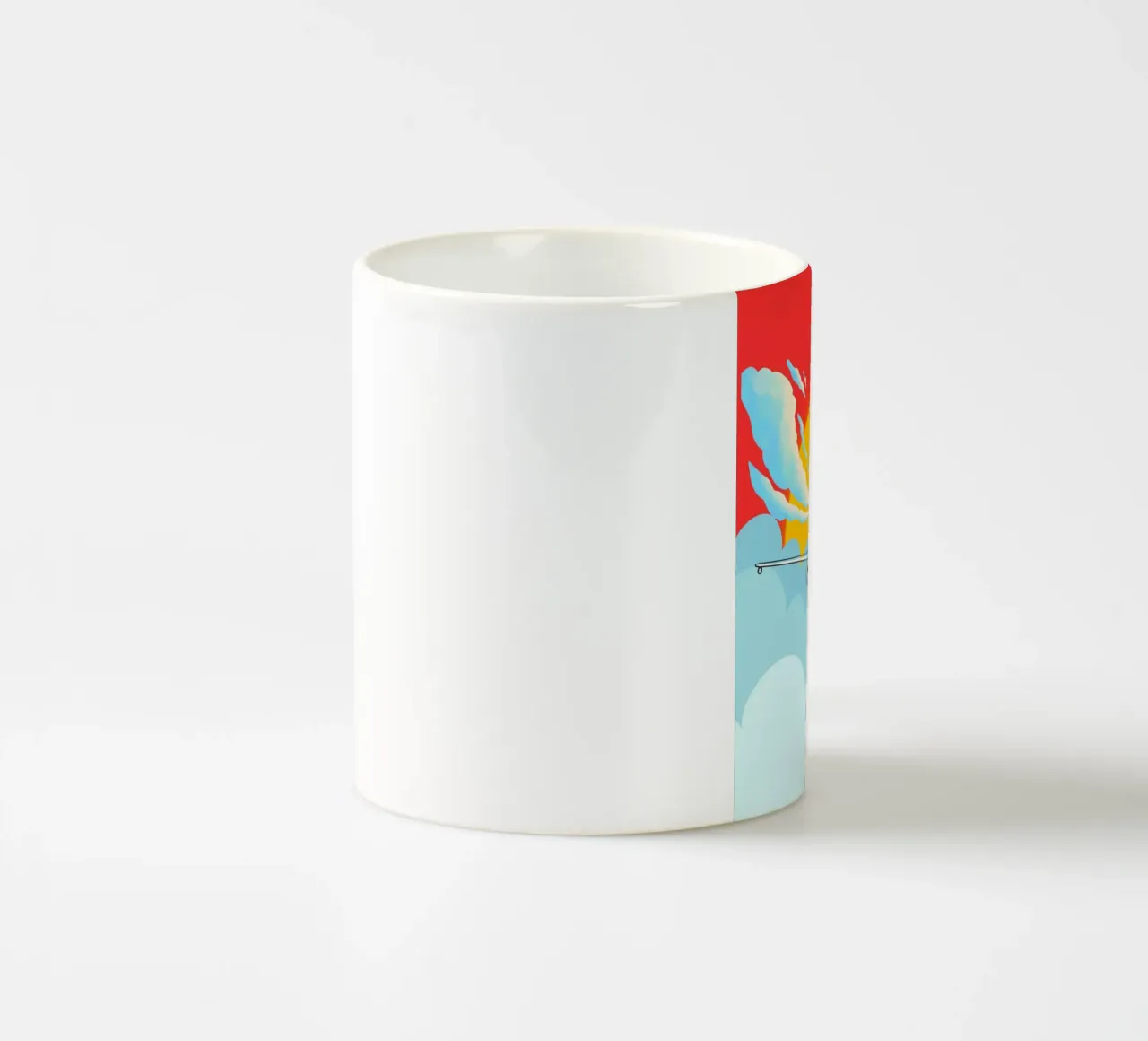 plane in sunset cloud tazza in ceramica da Creaton