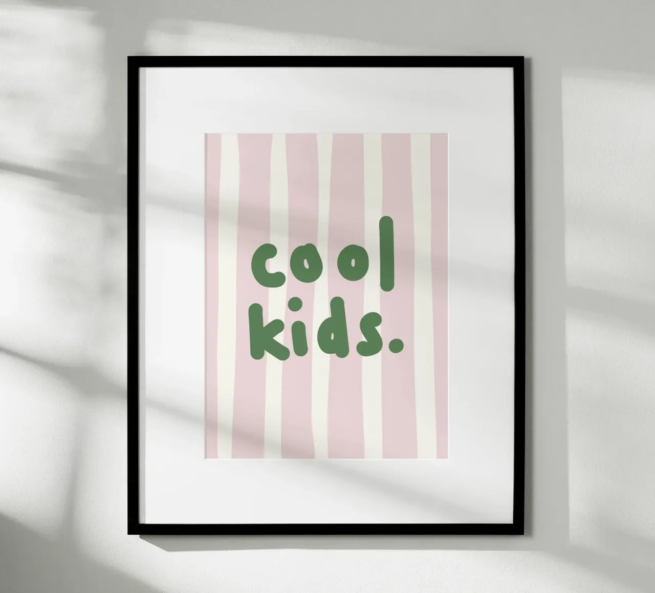 Cool kids green poster by we line studio - design
