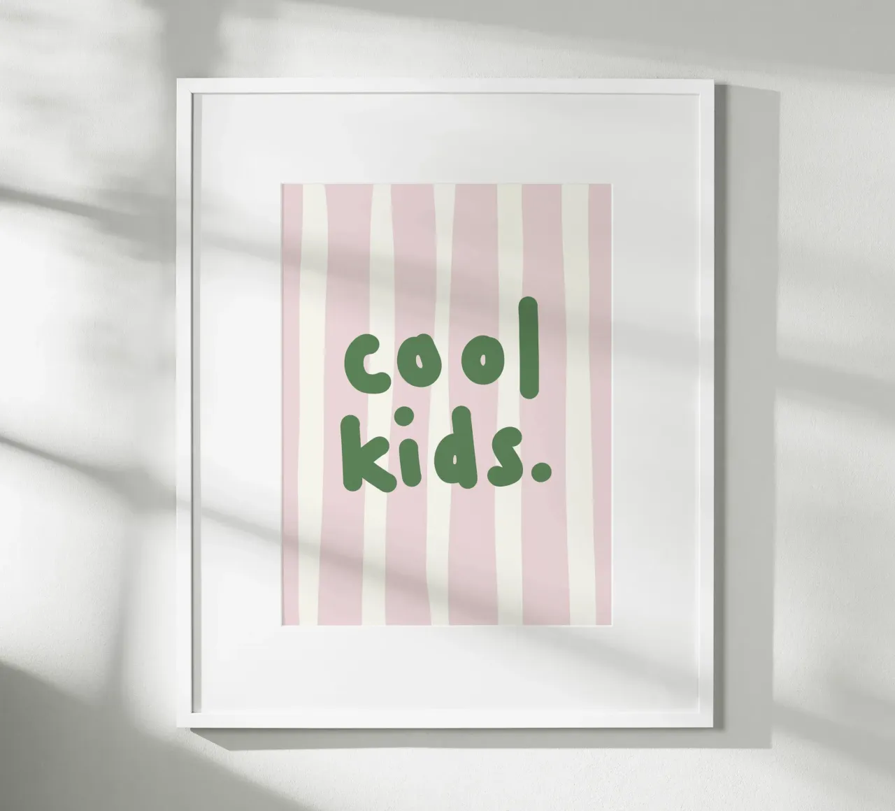 Cool kids green poster by we line studio - design