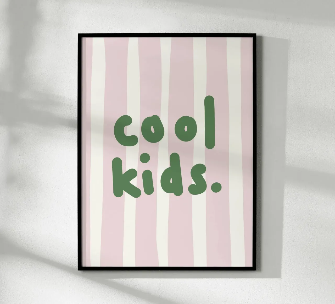 Cool kids green poster by we line studio - design