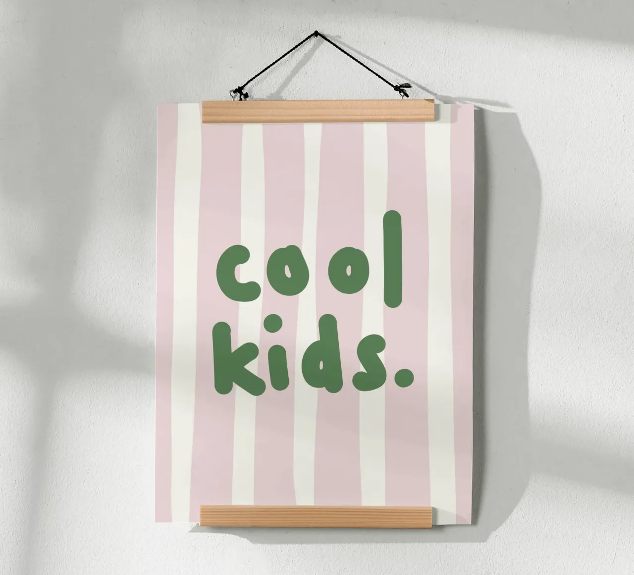 Cool kids green poster by we line studio - design