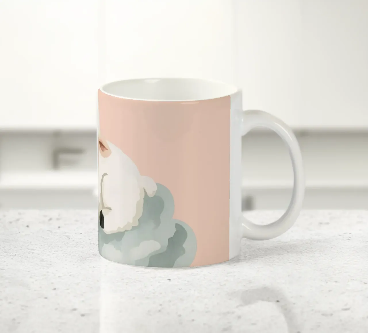 Agnello che dorme su una nuvola tazza in ceramica da DesignDoodle