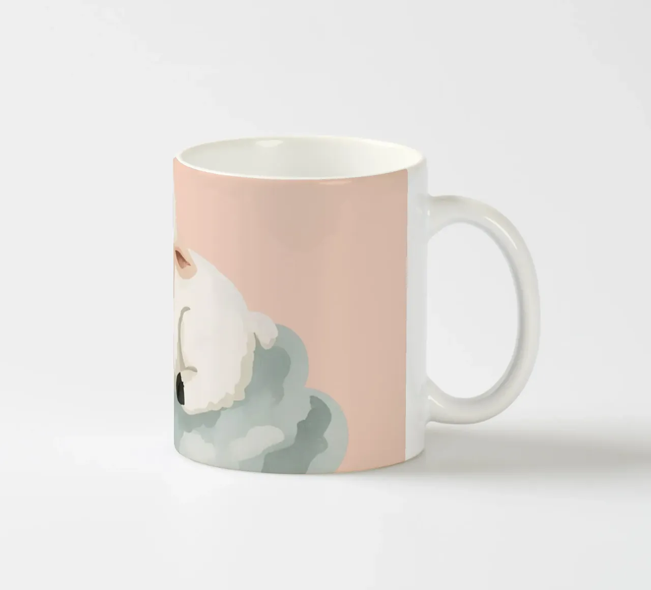 Agnello che dorme su una nuvola tazza in ceramica da DesignDoodle