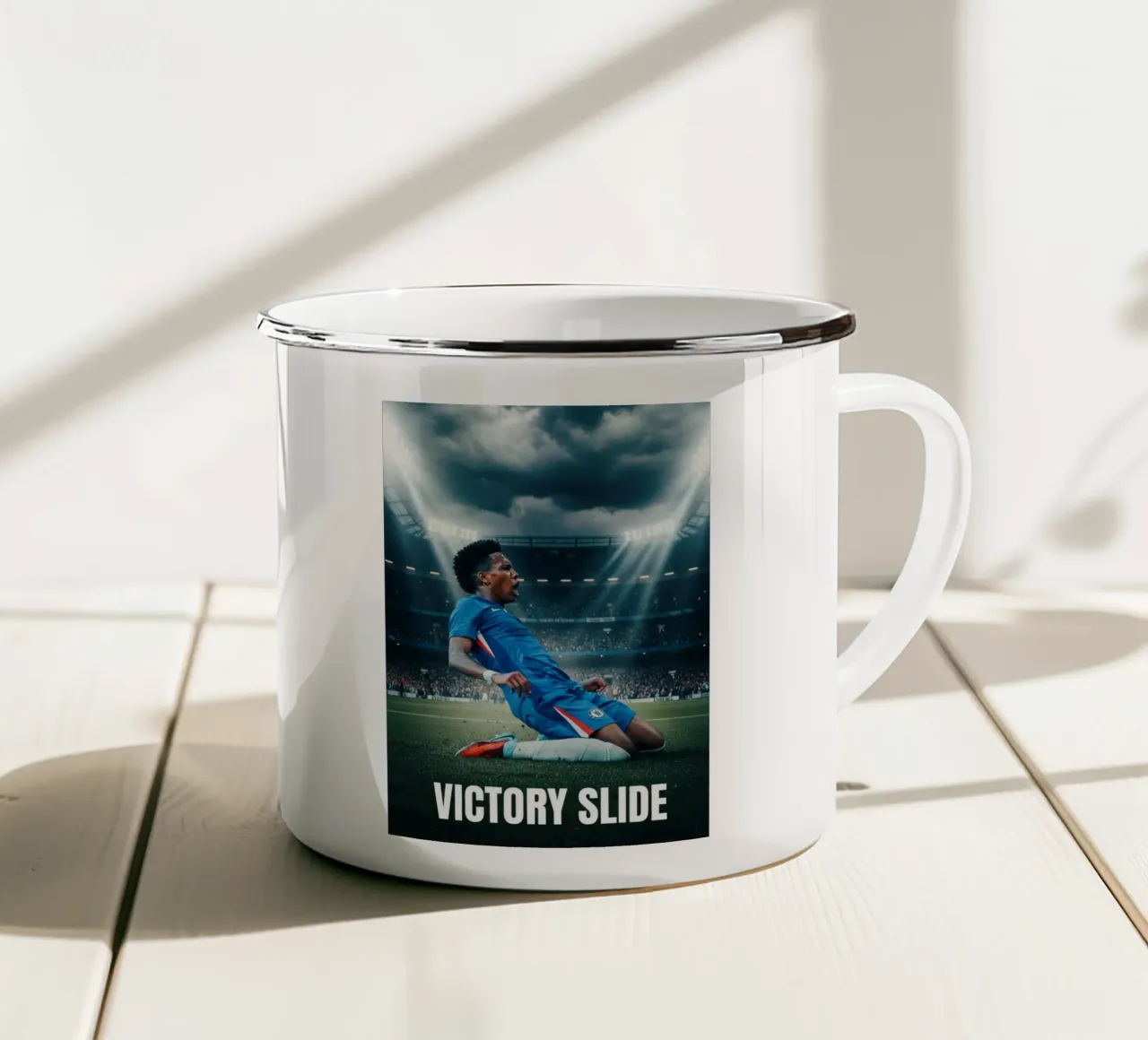 Scivolone della vittoria di Estevao tazza in smalto da Lembayung art
