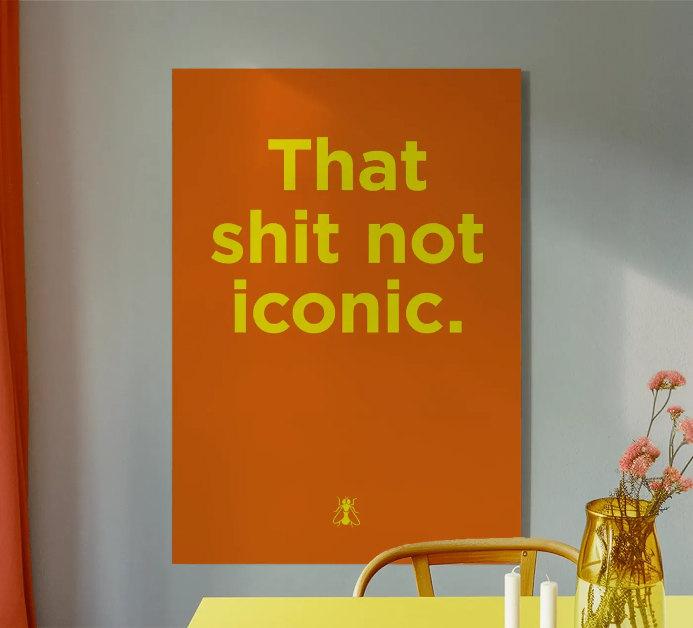 That shit not iconic. plexiglass da Art Fart