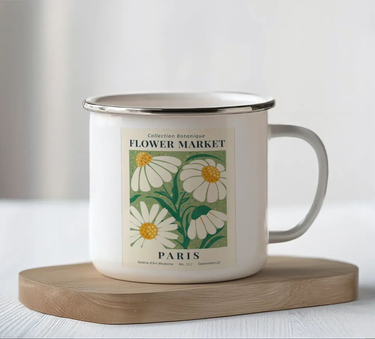 Mercato dei fiori Parigi II tazza in smalto da Mollyshop