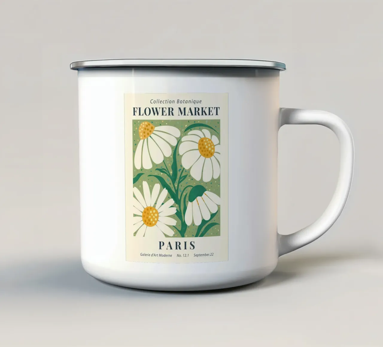 Mercato dei fiori Parigi II tazza in smalto da Mollyshop