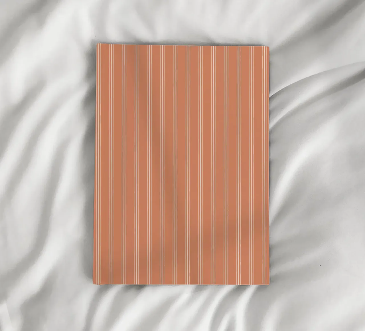 Classico scandinavo a strisce miste | Bianco su terracotta Ora diario da Beauty in Simplicity