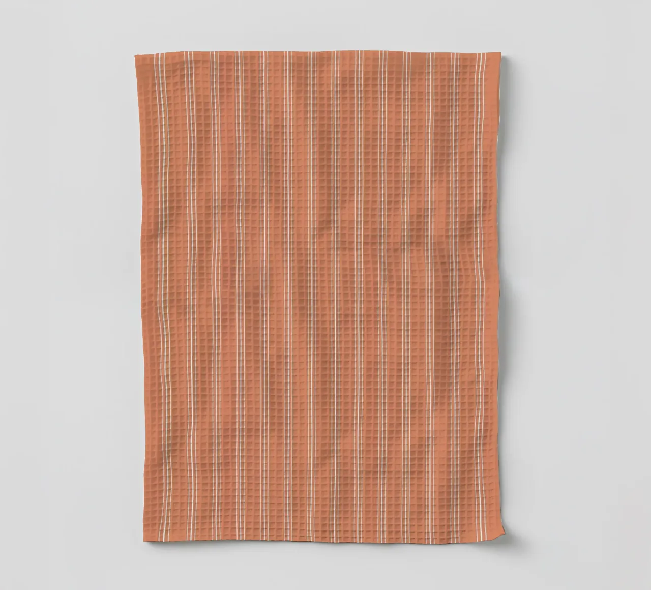 Classico scandinavo a strisce miste | Bianco su terracotta Ora canovaccio da cucina da Beauty in Simplicity