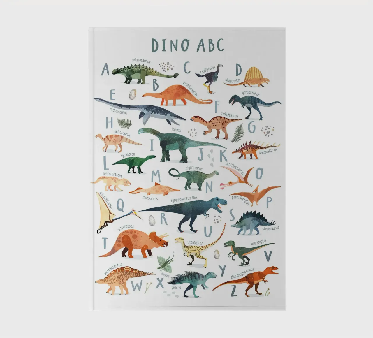 Dino ABC print notebook by MelisaArt