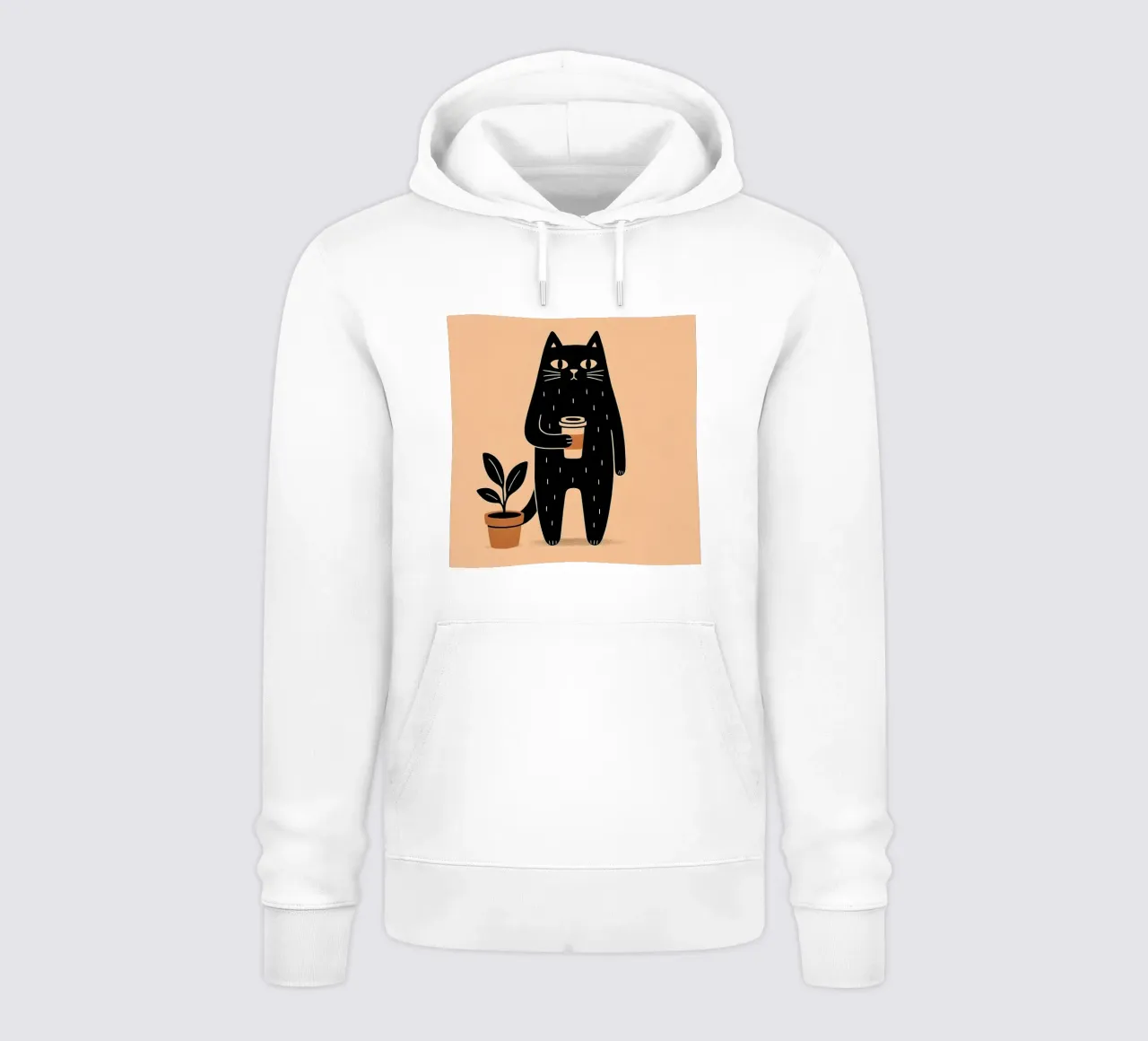 Caffè Meow-ning felpa con cappuccio da KANESYAARTS