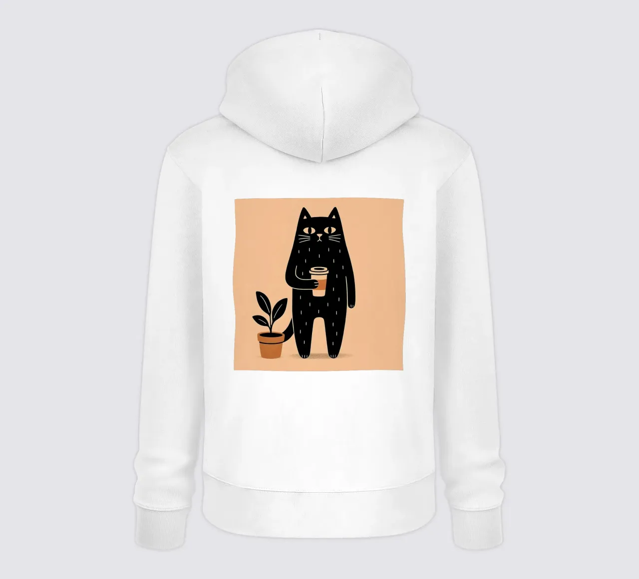 Caffè Meow-ning felpa con cappuccio da KANESYAARTS