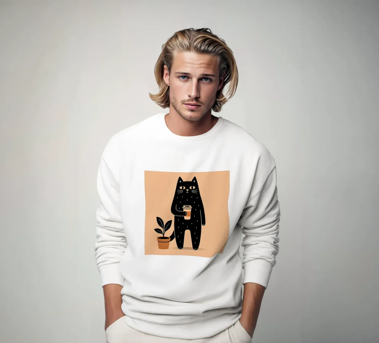 Caffè Meow-ning felpa da KANESYAARTS