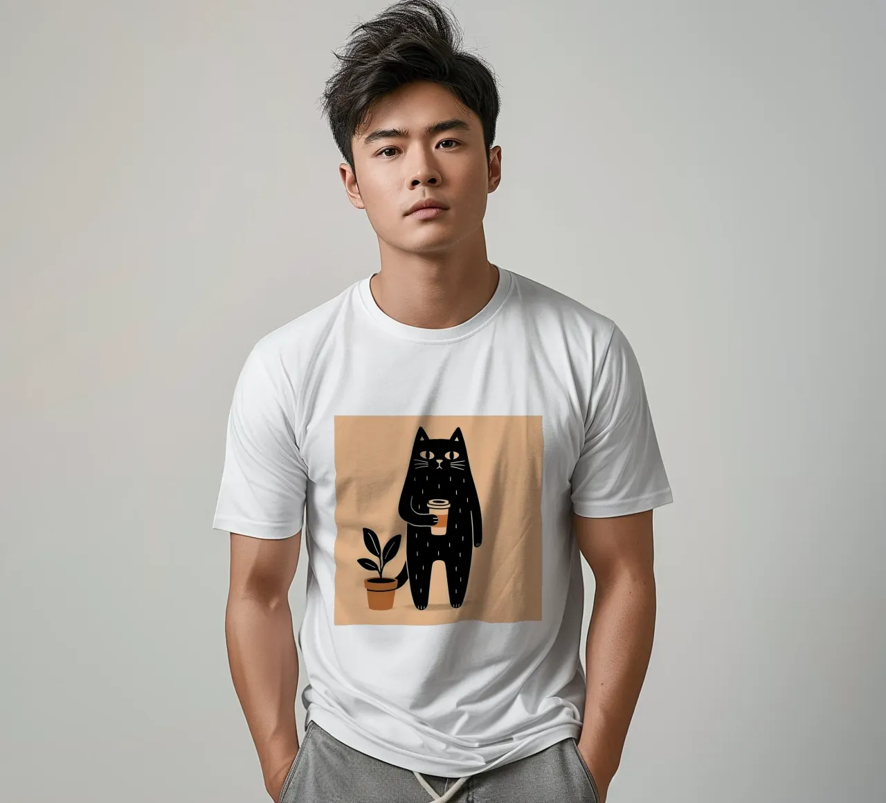 Caffè Meow-ning t-shirt da KANESYAARTS
