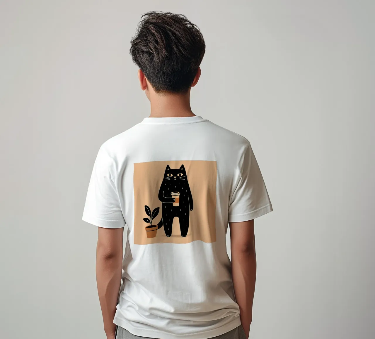 Caffè Meow-ning t-shirt da KANESYAARTS